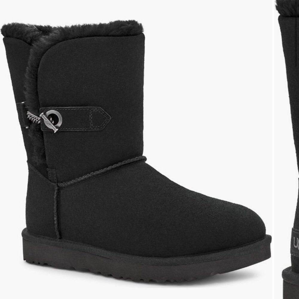 UGG Estera UGGplus Faux Fur Lined Boots – Black, Size 7M (Worn Twice)